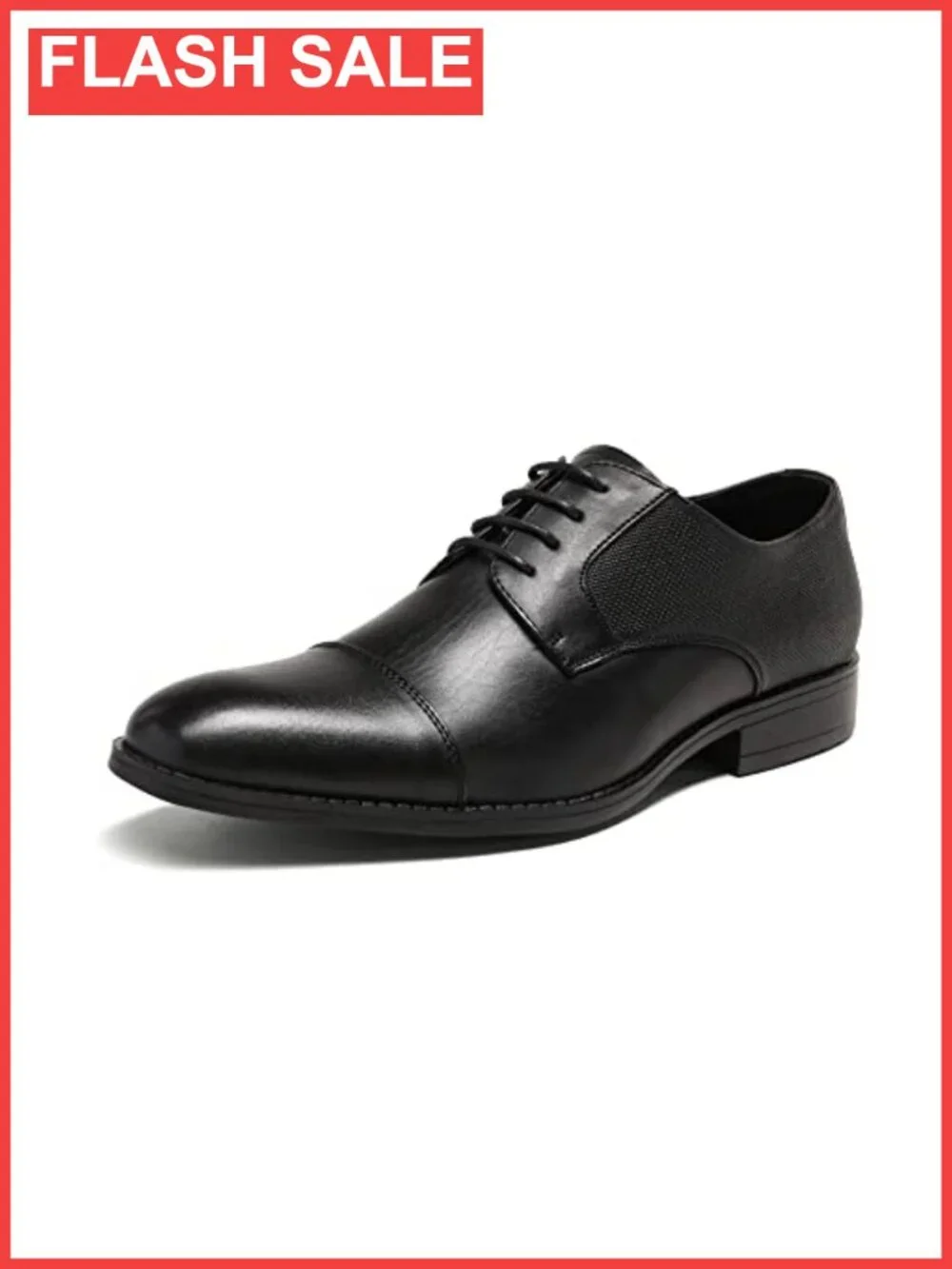 Men's Vegan Leather Oxford Dress Shoes Plain Toe Lace-Up Formal